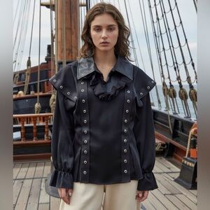 California Costumes women’s Shiny Black Jacket.  Size XS.